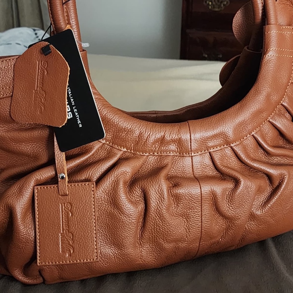 Brown Leather Shoulder Bag